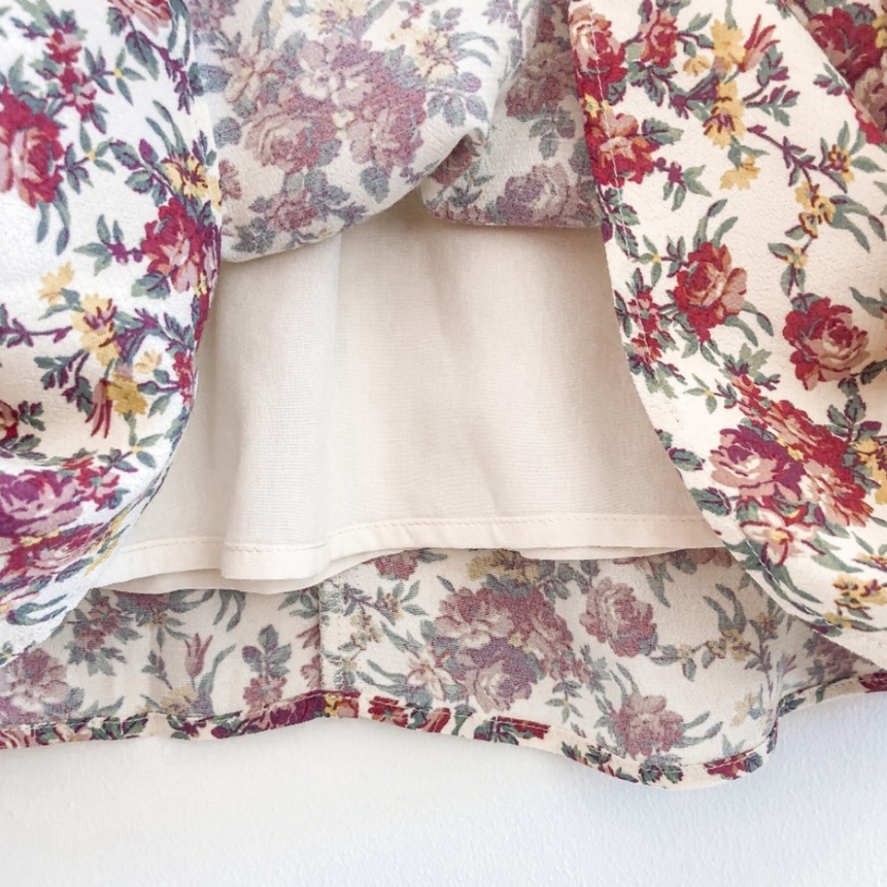 Sezane Maria Red Floral Midi Skirt | 36 - Picture 8 of 11